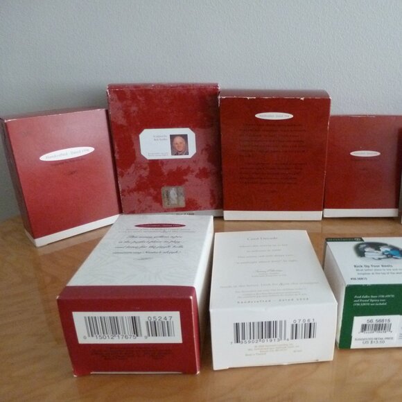 Hallmark Keepsake Lot of 7 Ornaments & Department 56 Christmas Figurine 1 - Picture 3 of 5